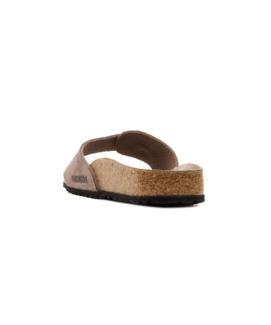 Ciabatta Madrid Big Buckle Python Synthetics BIRKENSTOCK Donna - Gray Taupe