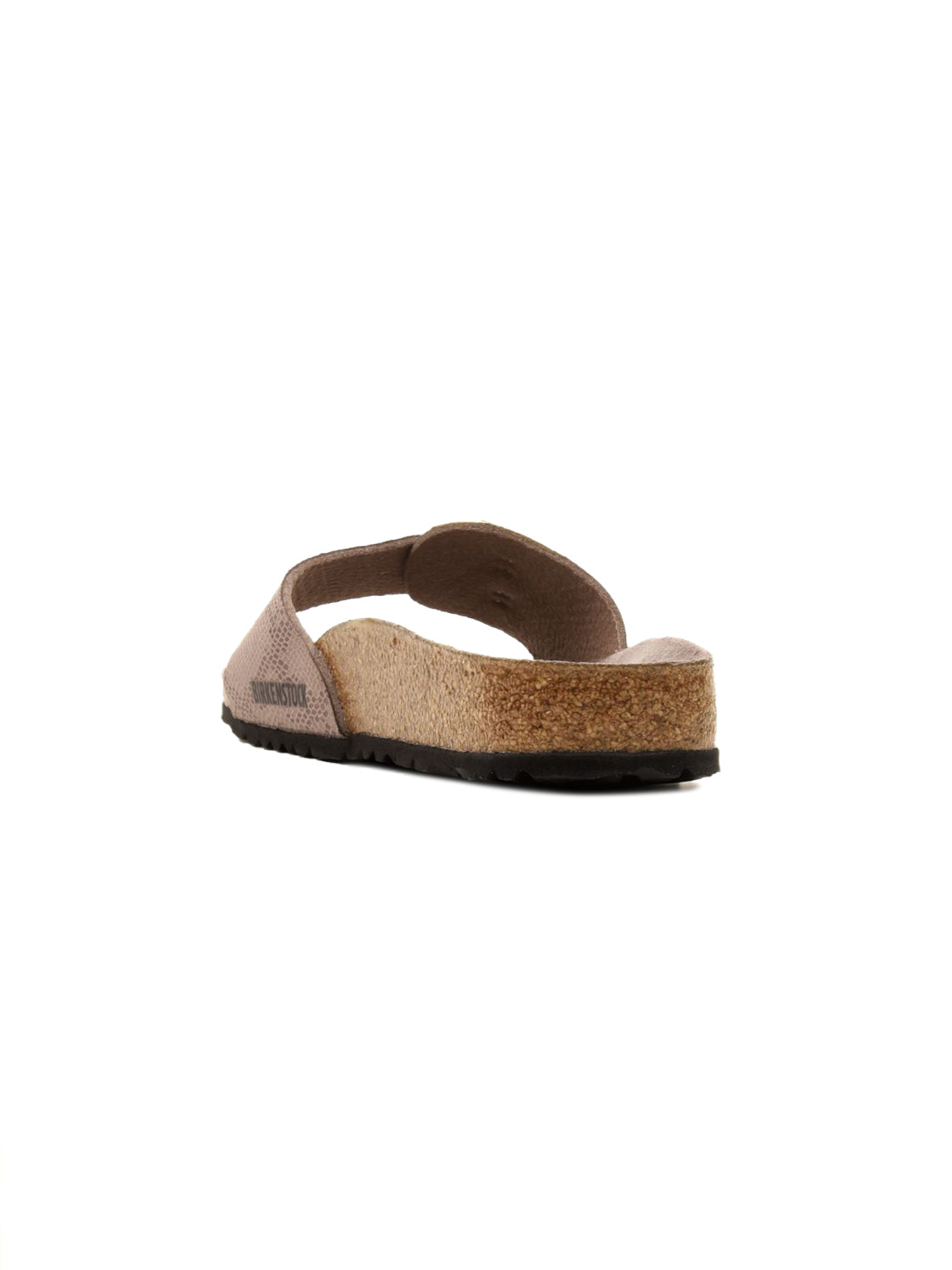 Ciabatta Madrid Big Buckle Python Synthetics BIRKENSTOCK Donna - Gray Taupe