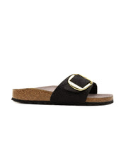 Ciabatta Madrid Big Buckle Python Synthetics BIRKENSTOCK Donna - Nero