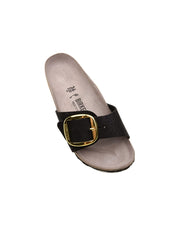 Ciabatta Madrid Big Buckle Python Synthetics BIRKENSTOCK Donna - Nero