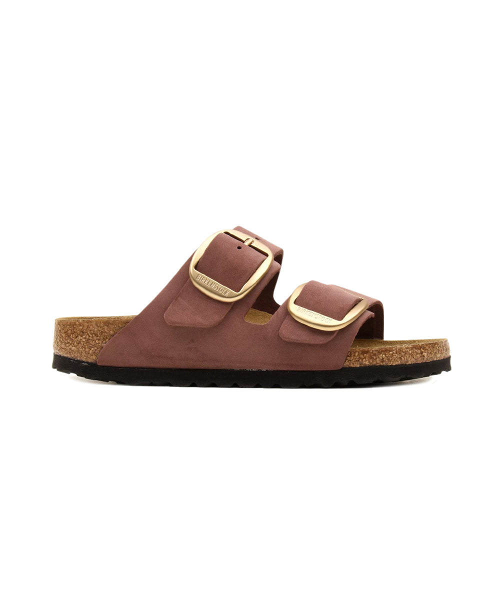 Sandalo Arizona Big Buckle Nubuck Leather BIRKENSTOCK Donna - Pepper