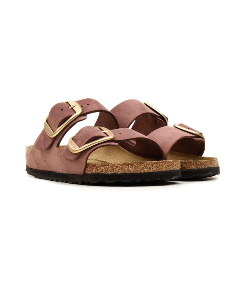 Sandalo Arizona Big Buckle Nubuck Leather BIRKENSTOCK Donna - Pepper