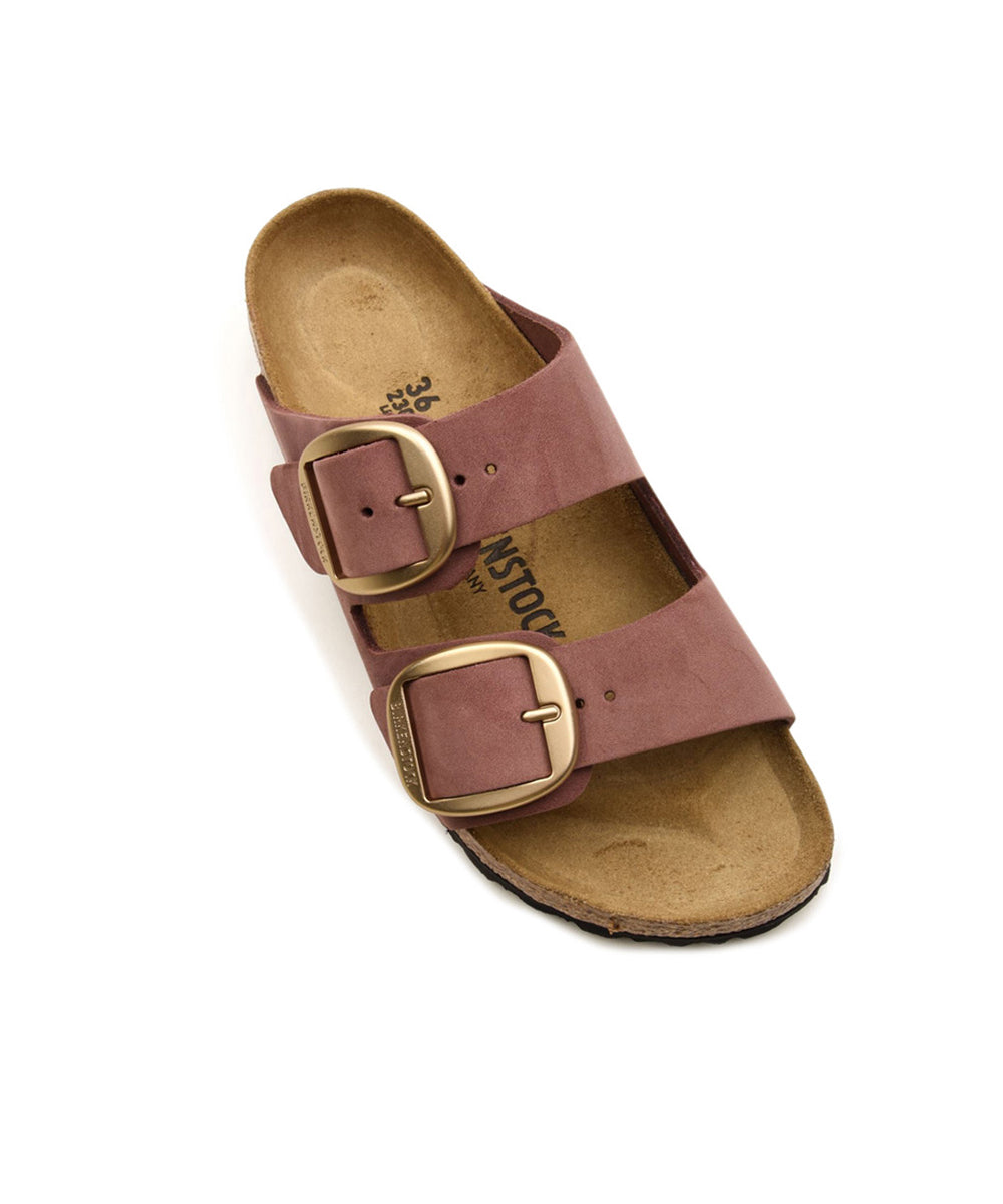 Sandalo Arizona Big Buckle Nubuck Leather BIRKENSTOCK Donna - Pepper