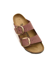 Sandalo Arizona Big Buckle Nubuck Leather BIRKENSTOCK Donna - Pepper