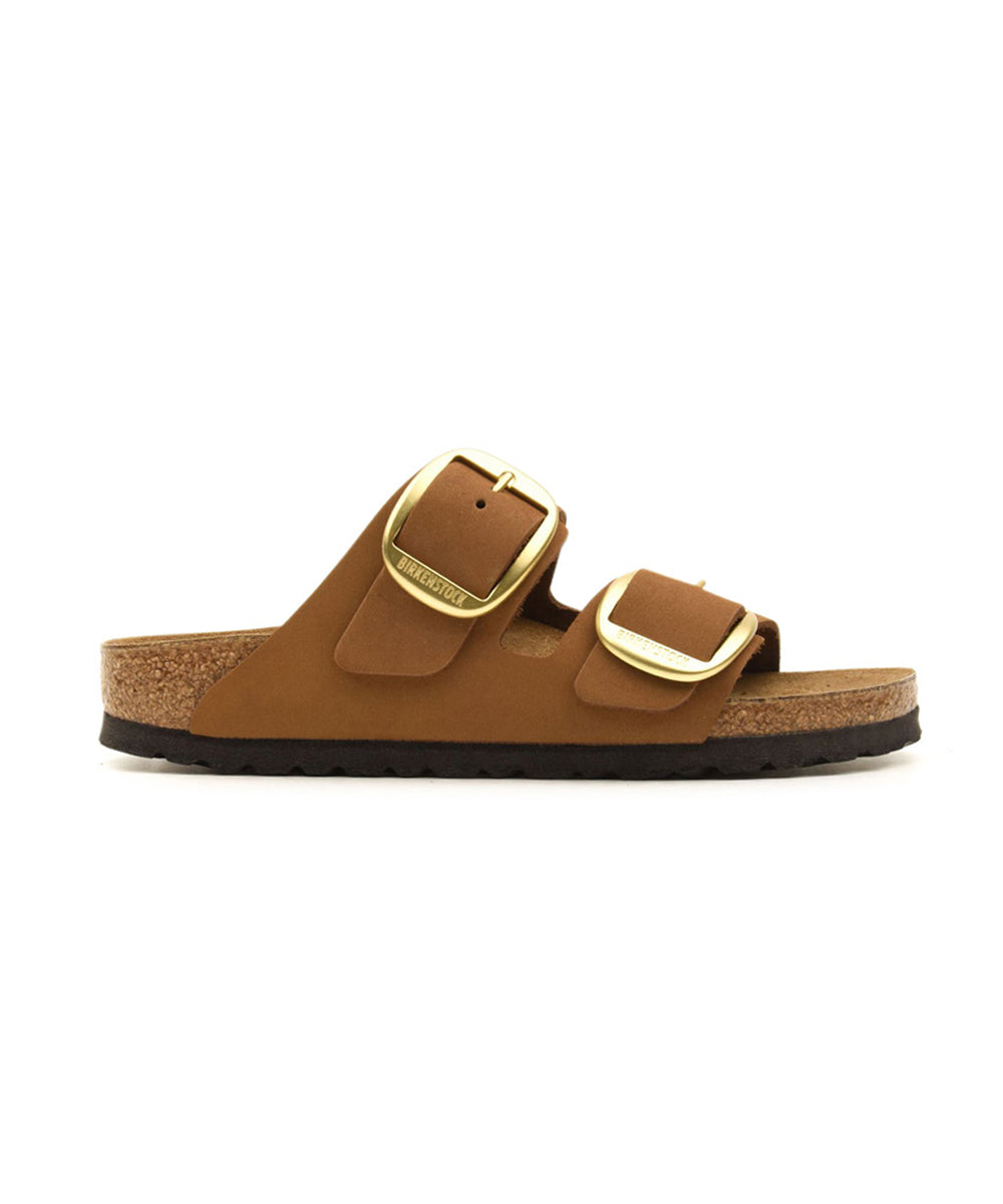 Sandalo Arizona Big Buckle Nubuck Leather BIRKENSTOCK Donna - Marrone