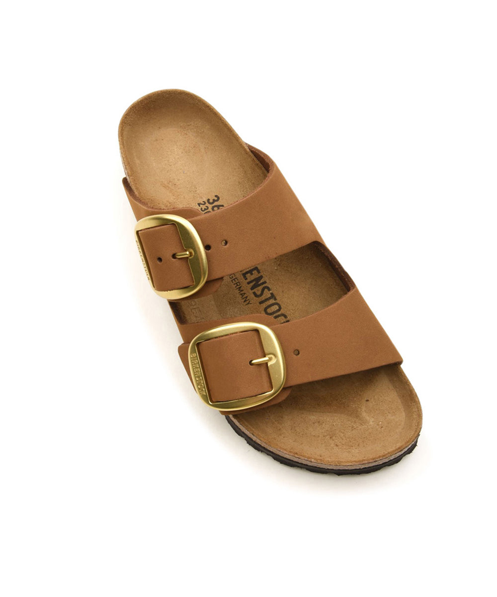 Sandalo Arizona Big Buckle Nubuck Leather BIRKENSTOCK Donna - Marrone