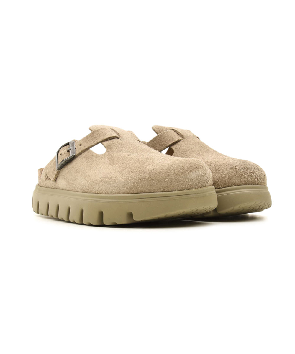 Sabot Boston Chunky Suede Leather BIRKENSTOCK Donna - Grigio