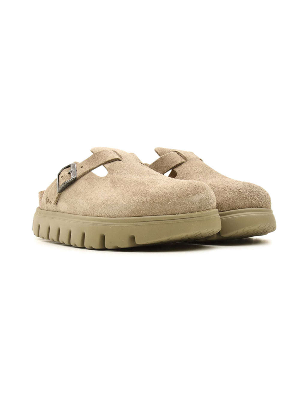 Sabot Boston Chunky Suede Leather BIRKENSTOCK Donna - Grigio