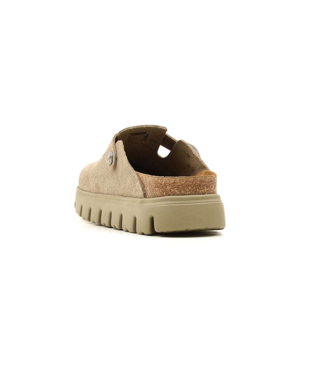 Sabot Boston Chunky Suede Leather BIRKENSTOCK Donna - Grigio