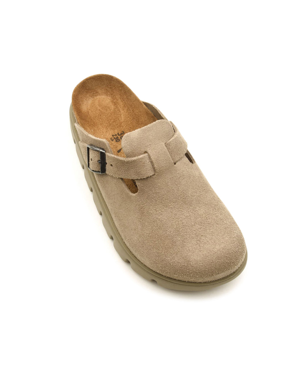 Sabot Boston Chunky Suede Leather BIRKENSTOCK Donna - Grigio