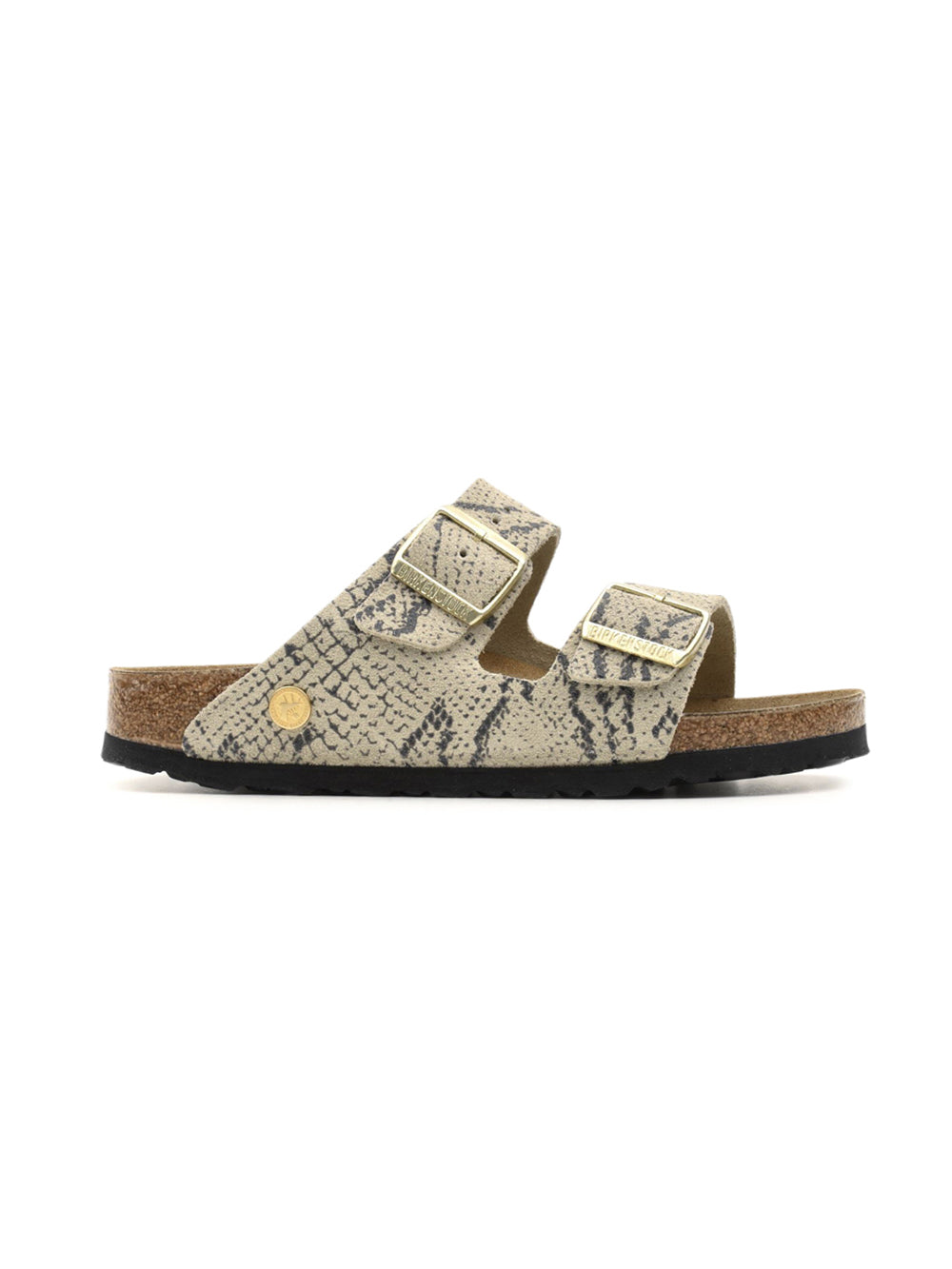 Sandalo Arizona Snake Suede Leather BIRKENSTOCK Donna - Oyster