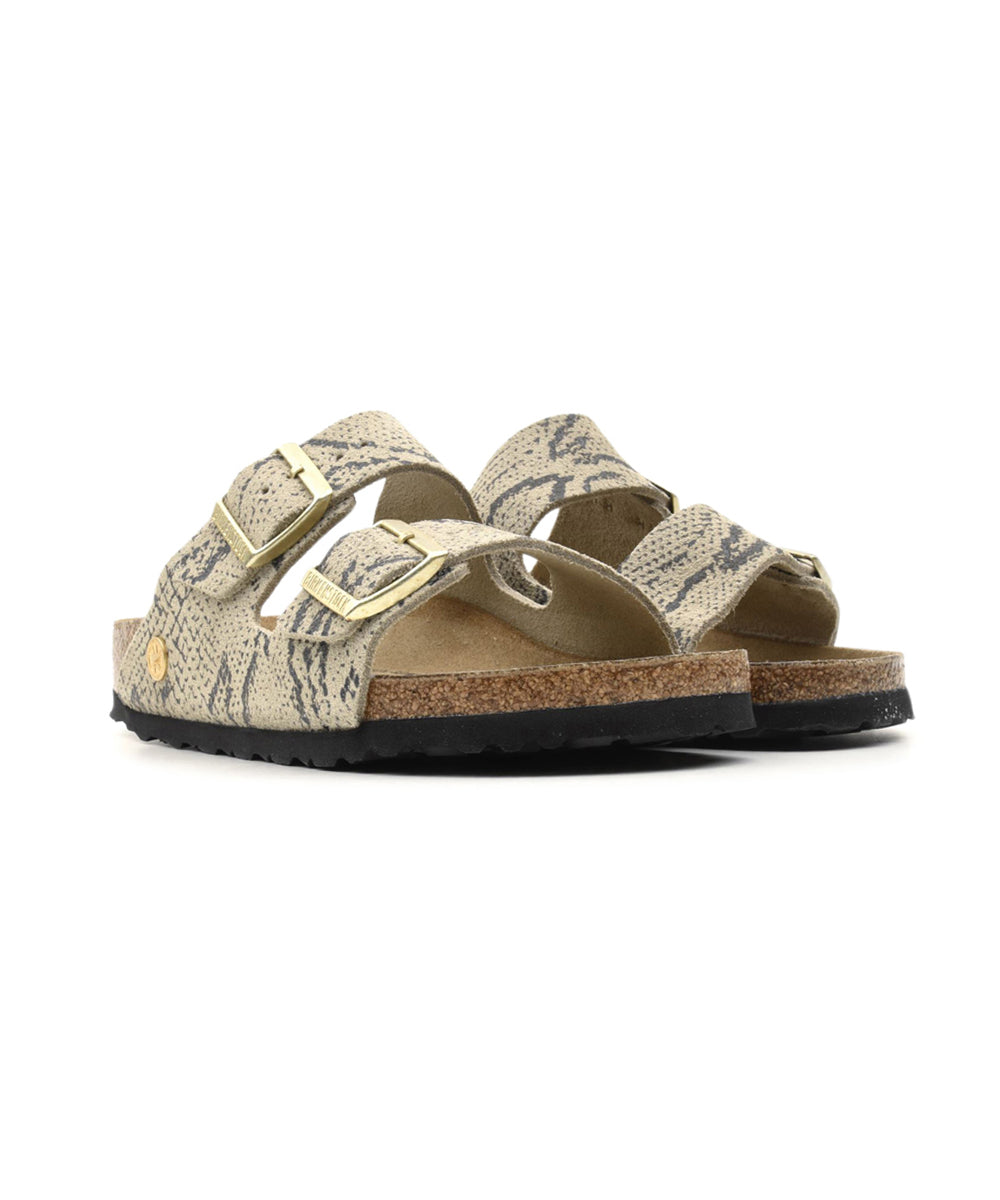 Sandalo Arizona Snake Suede Leather BIRKENSTOCK Donna - Oyster
