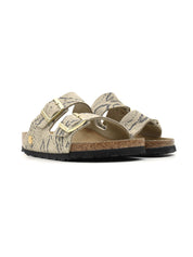 Sandalo Arizona Snake Suede Leather BIRKENSTOCK Donna - Oyster