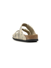 Sandalo Arizona Snake Suede Leather BIRKENSTOCK Donna - Oyster