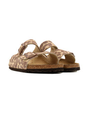 Sandalo Arizona Leo Suede Leather BIRKENSTOCK Unisex - Beige
