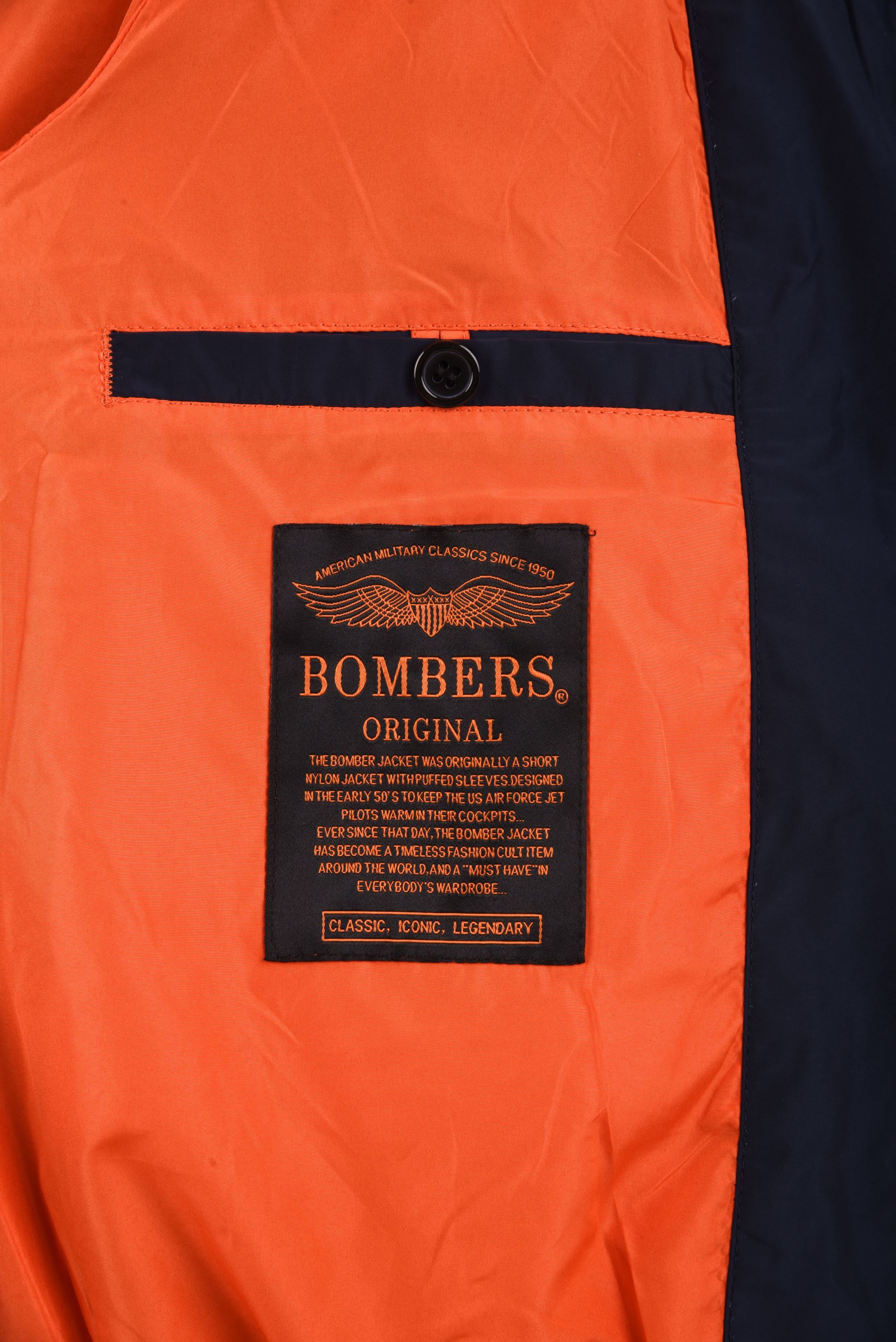 Giubbotto MA1 BOMBERS ORIGINAL Uomo - Blue