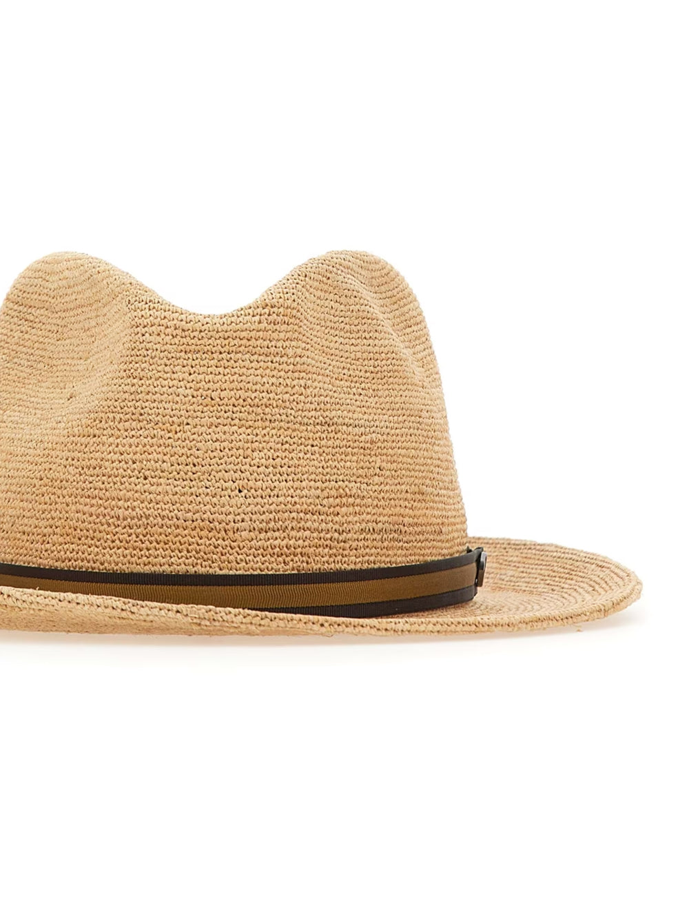 Cappello Argentina rafia crochet tesa media BORSALINO Uomo - Beige