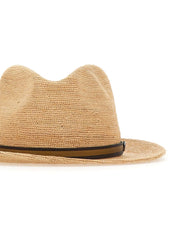 Cappello Argentina rafia crochet tesa media BORSALINO Uomo - Beige