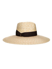 Cappello Sophie treccia paglia tesa larga BORSALINO Donna - Beige
