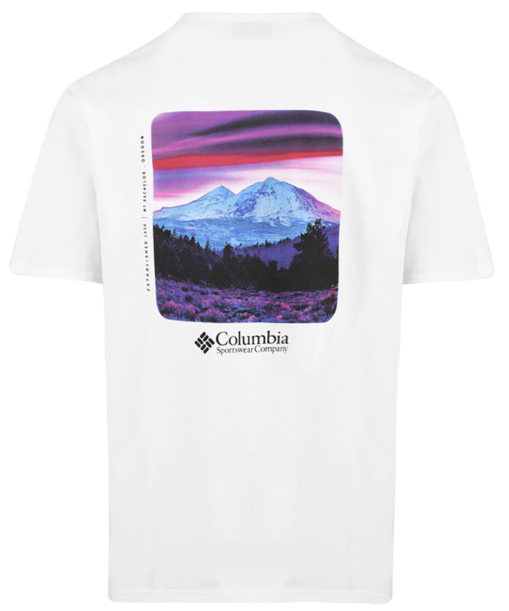 T-shirt stampata sul retro CSC Heavyweight COLUMBIA Uomo - Bianco