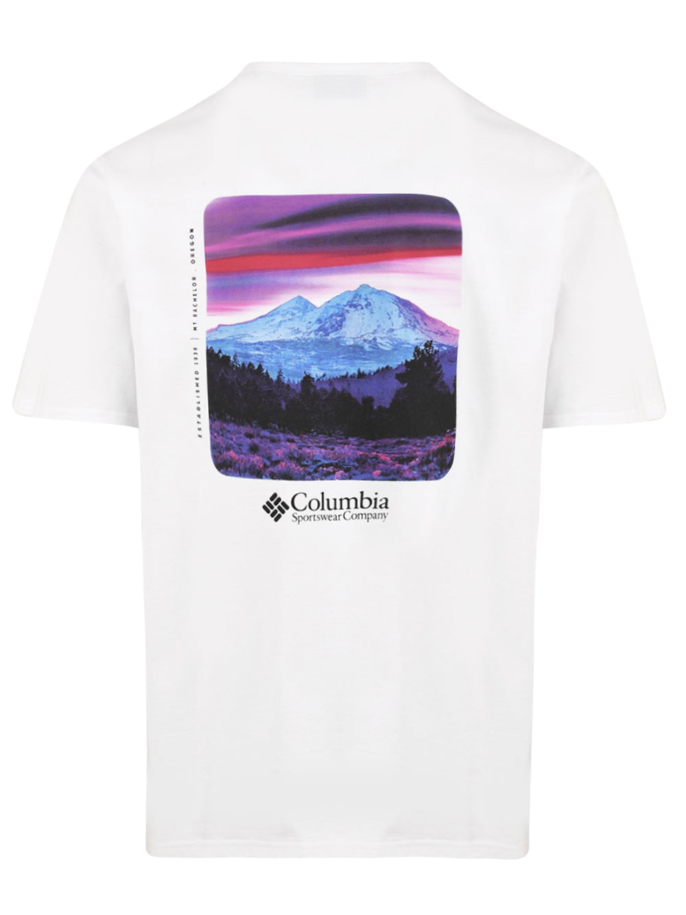 T-shirt stampata sul retro CSC Heavyweight COLUMBIA Uomo - Bianco