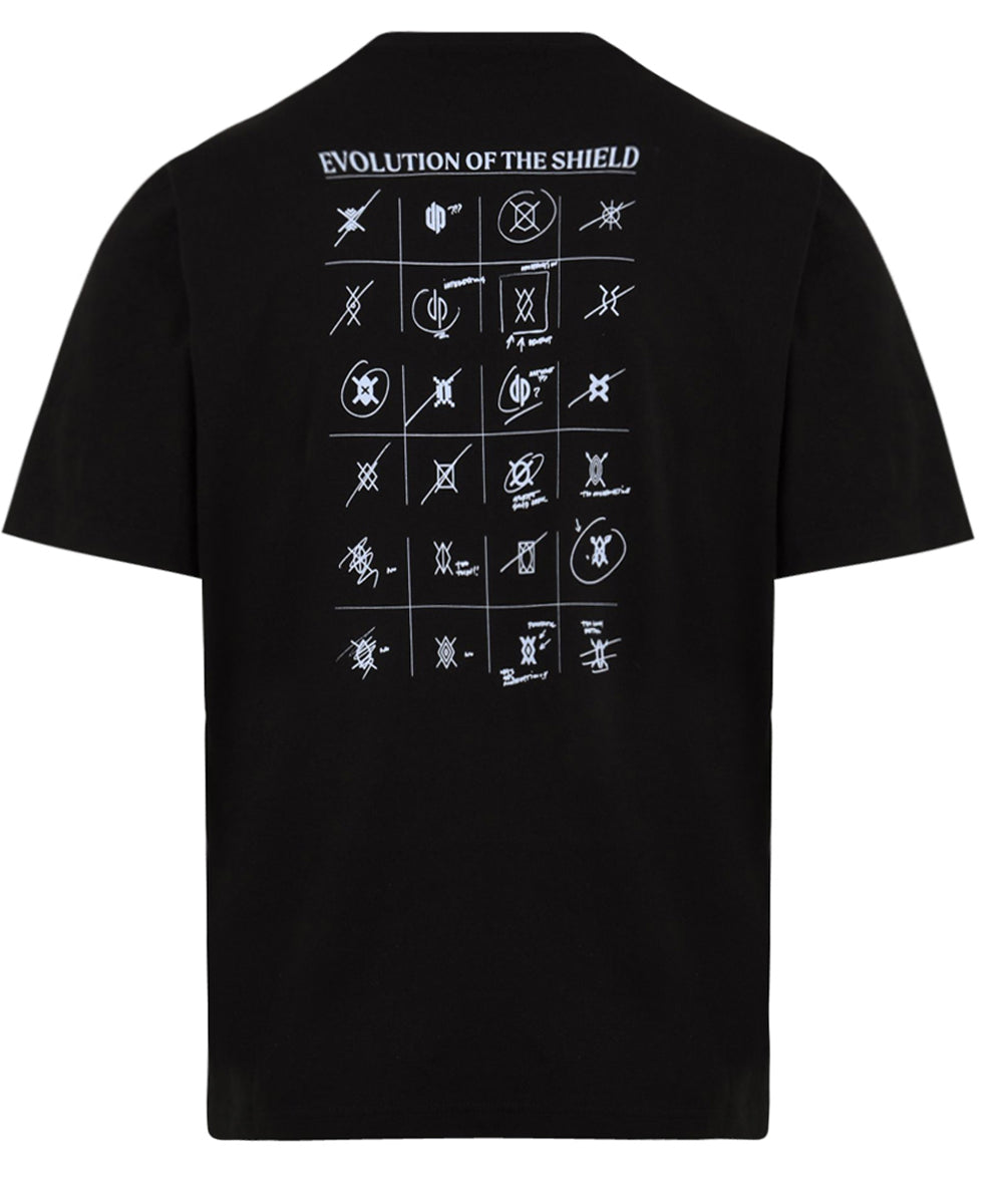 T-shirt shield evolution DAILY PAPER Uomo - Nero