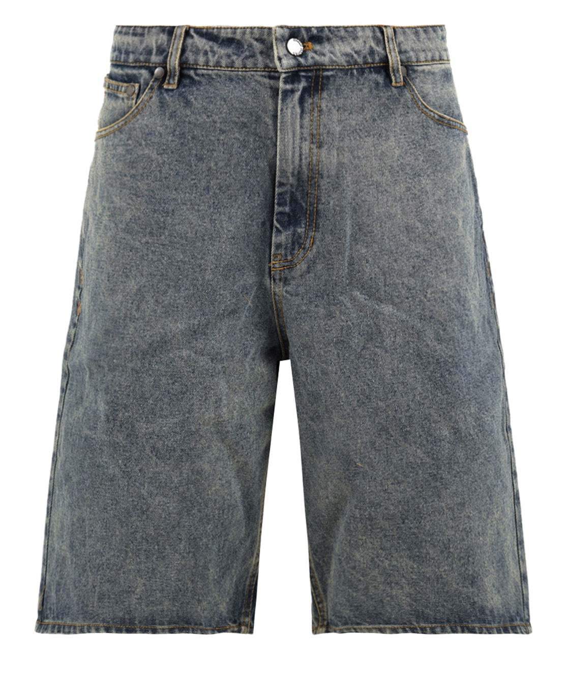 Shorts compact shield embroidery denim DAILY PAPER Uomo - Blue