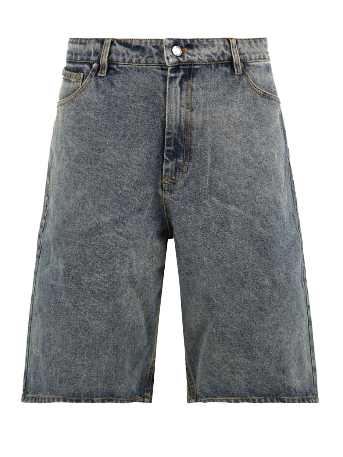 Shorts compact shield embroidery denim DAILY PAPER Uomo - Blue