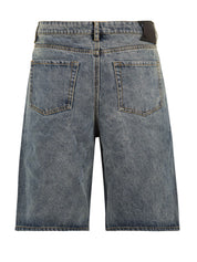 Shorts compact shield embroidery denim DAILY PAPER Uomo - Blue