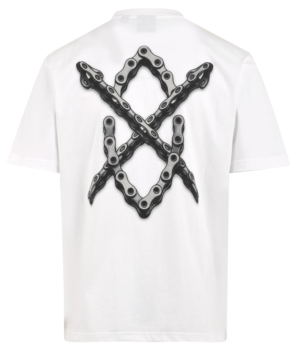T-shirt chain shield DAILY PAPER Uomo - Bianco