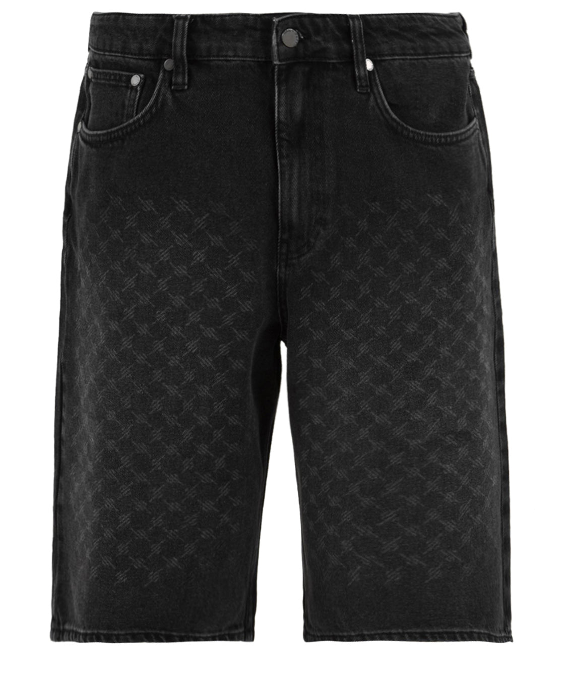 Shorts laser monogram denim DAILY PAPER Uomo - Nero