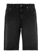Shorts laser monogram denim DAILY PAPER Uomo - Nero