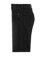 Shorts laser monogram denim DAILY PAPER Uomo - Nero