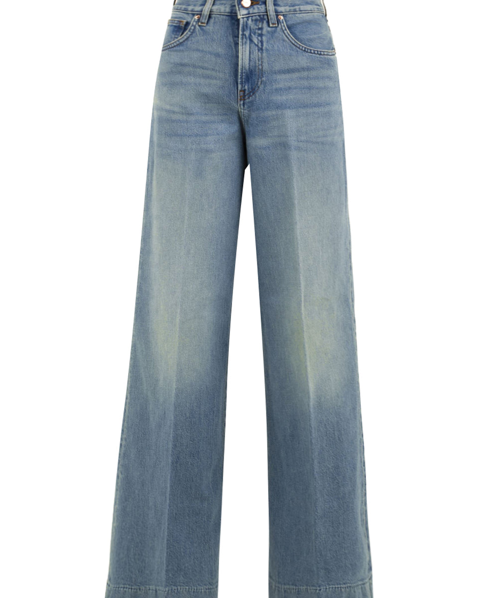 Jeans Nizza wide leg DON THE FULLER Donna - Blue