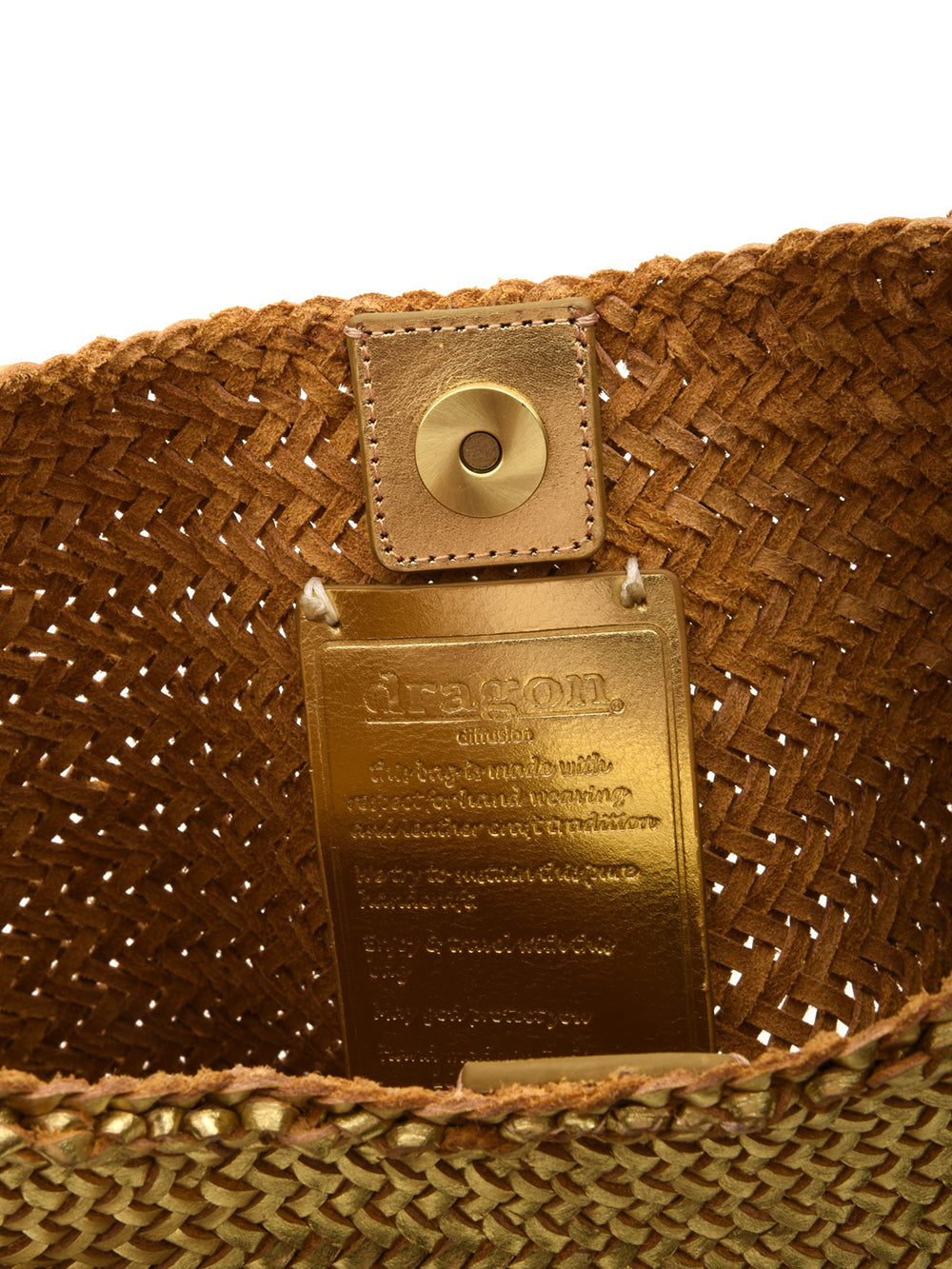 Borsa Luna Mezza Diagonal DRAGON DIFFUSION Donna - Oro