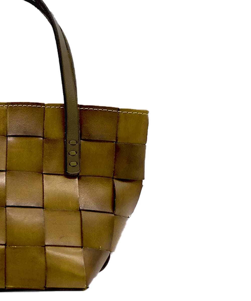 Borsa Japan Mini Basket DRAGON DIFFUSION Donna - Verde