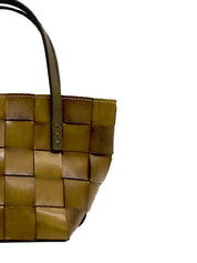 Borsa Japan Mini Basket DRAGON DIFFUSION Donna - Verde