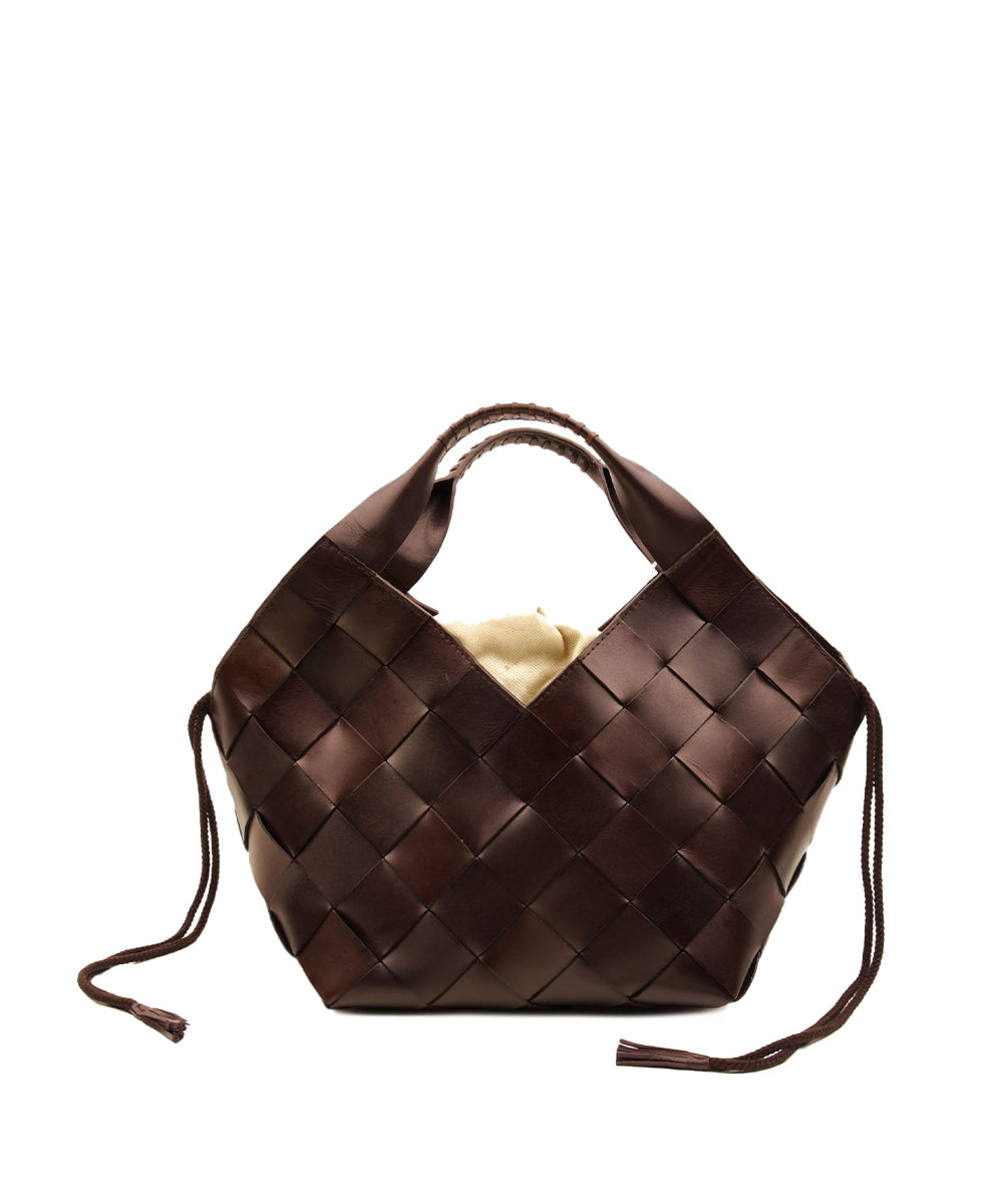 Borsa Botteghe 4cm Diagonal Straps DRAGON DIFFUSION Donna - Marrone
