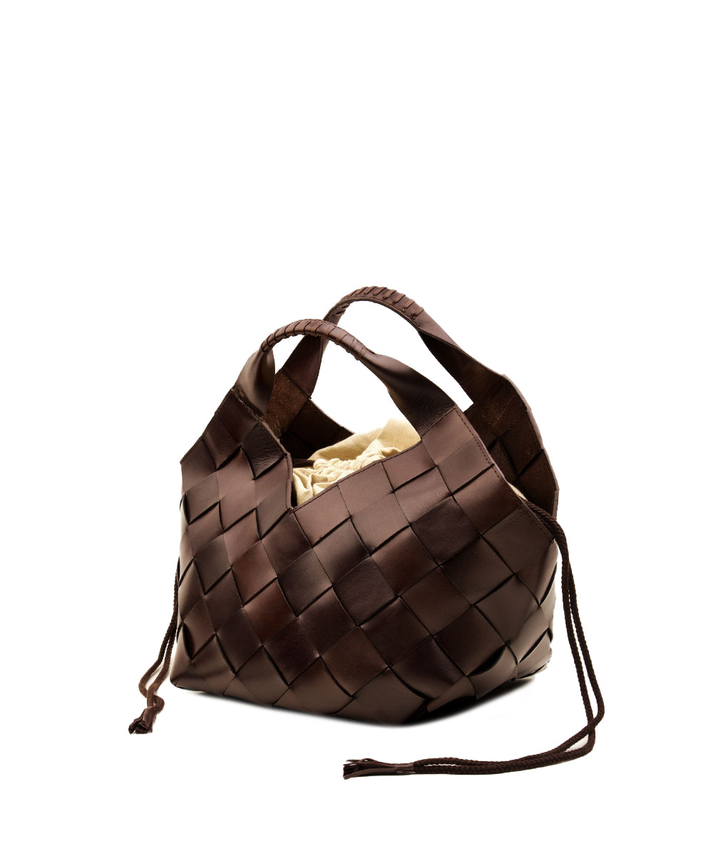 Borsa Botteghe 4cm Diagonal Straps DRAGON DIFFUSION Donna - Marrone