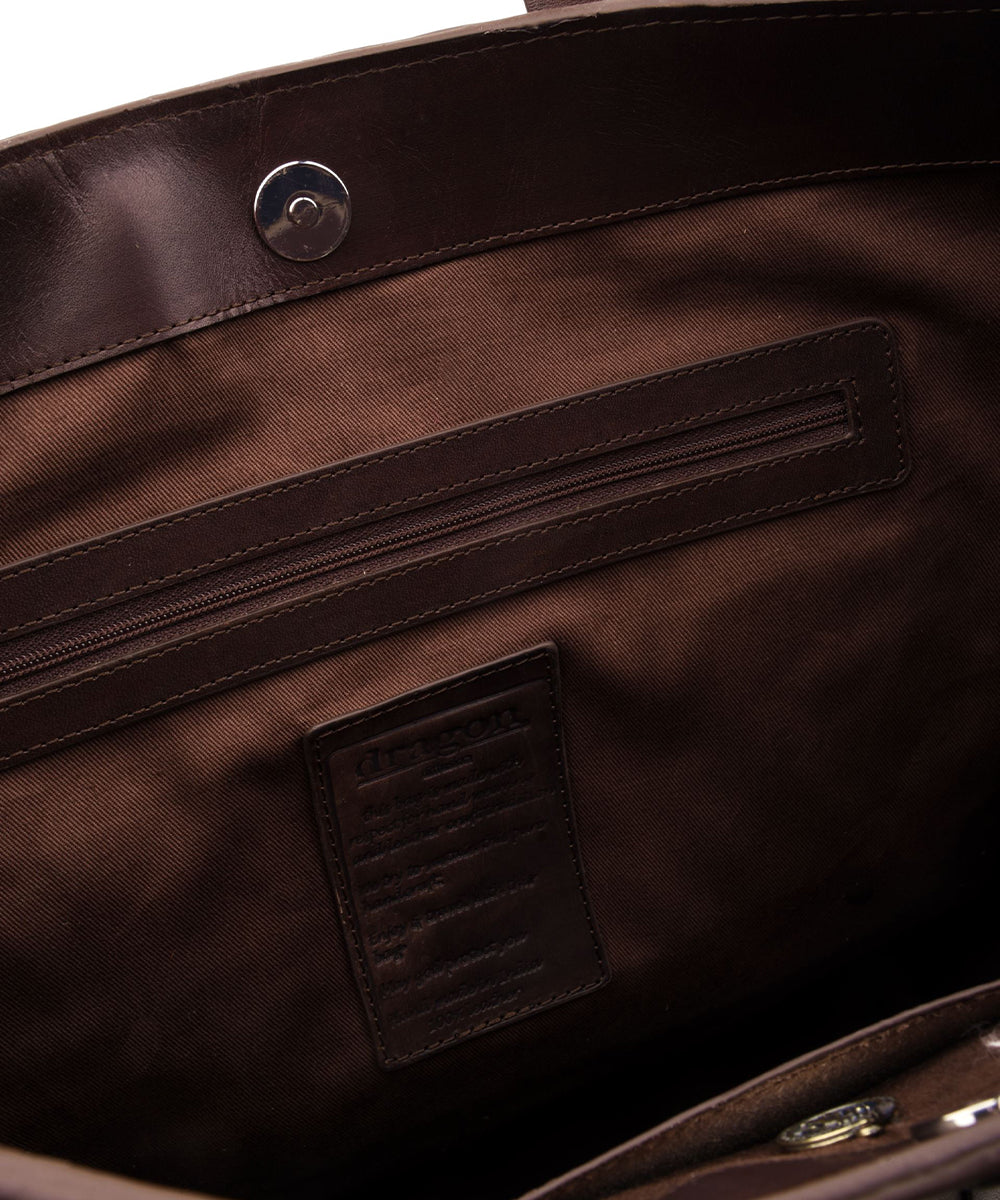 Borsa Pino Strap Office Style DRAGON DIFFUSION Donna - Marrone