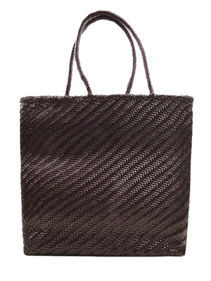Borsa Big Drill Weave DRAGON DIFFUSION Donna - Marrone