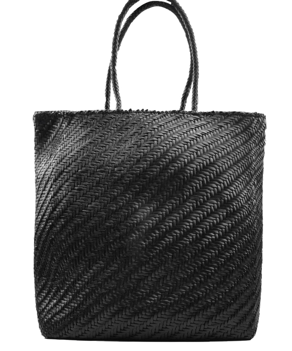 Borsa Big 4mm Drill Weave DRAGON DIFFUSION Donna - Nero