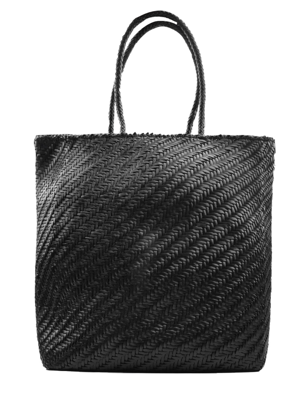Borsa Big 4mm Drill Weave DRAGON DIFFUSION Donna - Nero