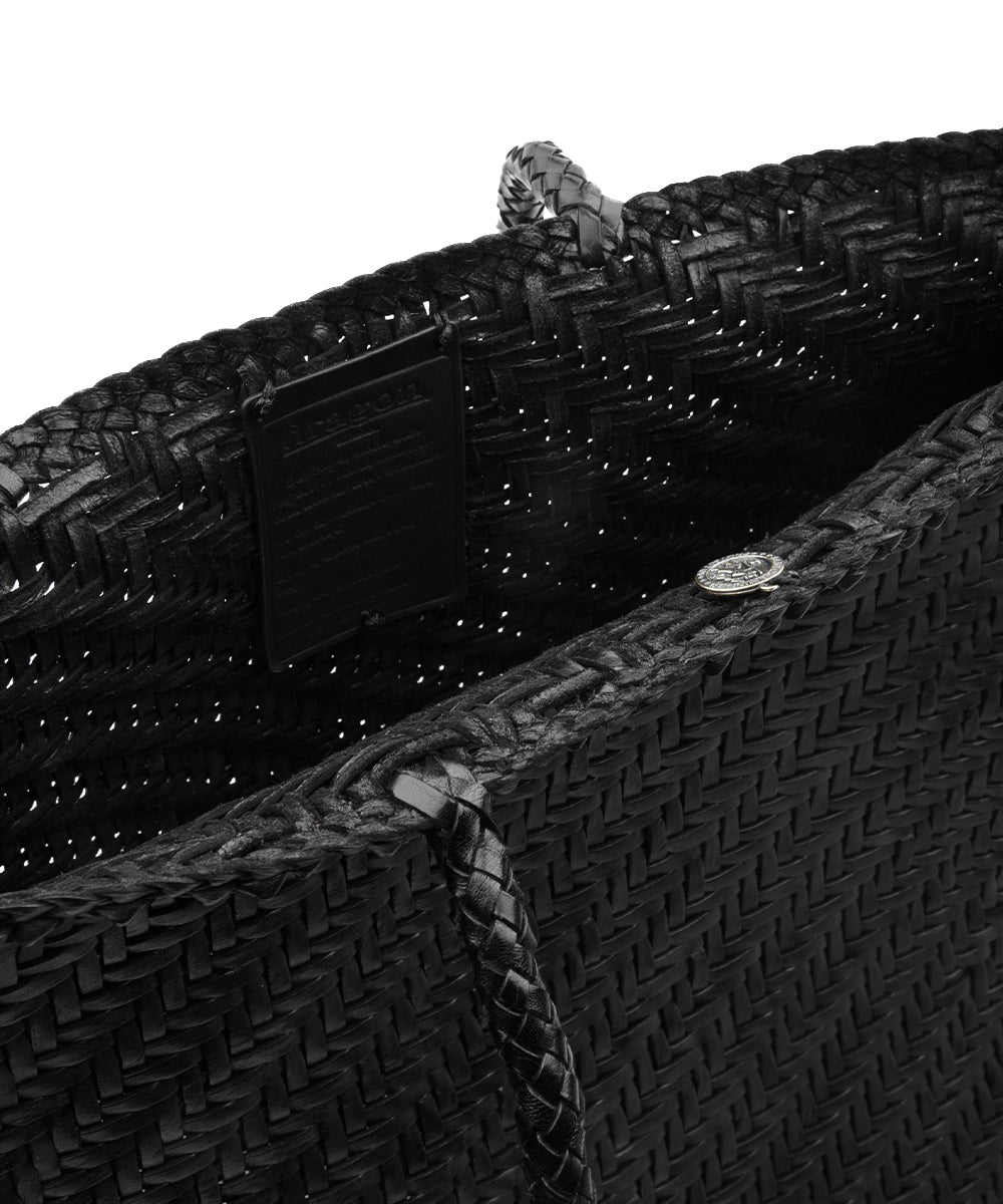 Borsa Big 4mm Drill Weave DRAGON DIFFUSION Donna - Nero