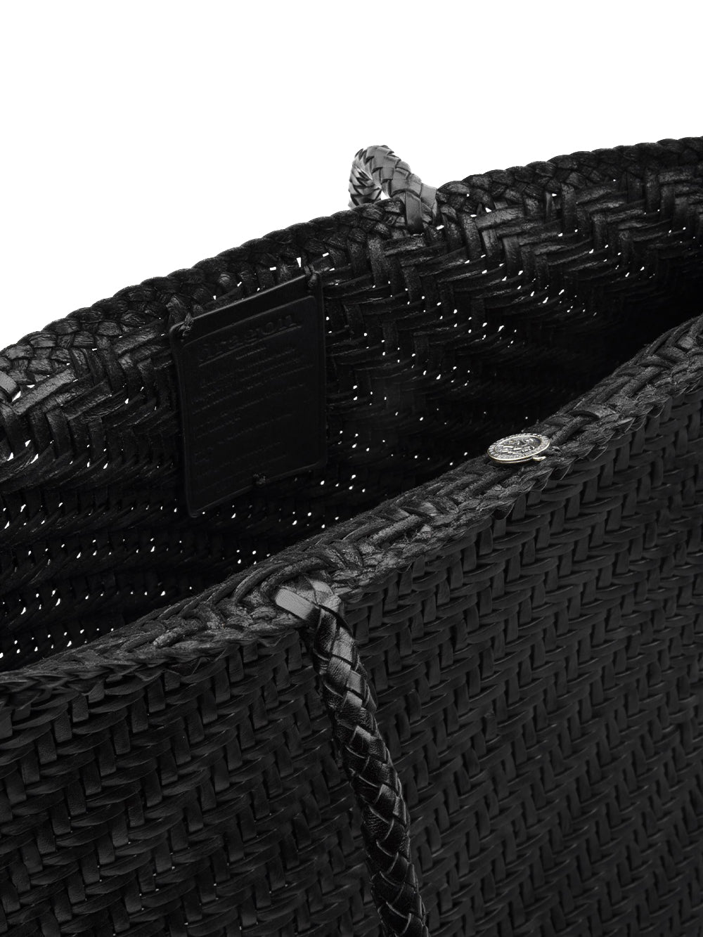 Borsa Big 4mm Drill Weave DRAGON DIFFUSION Donna - Nero