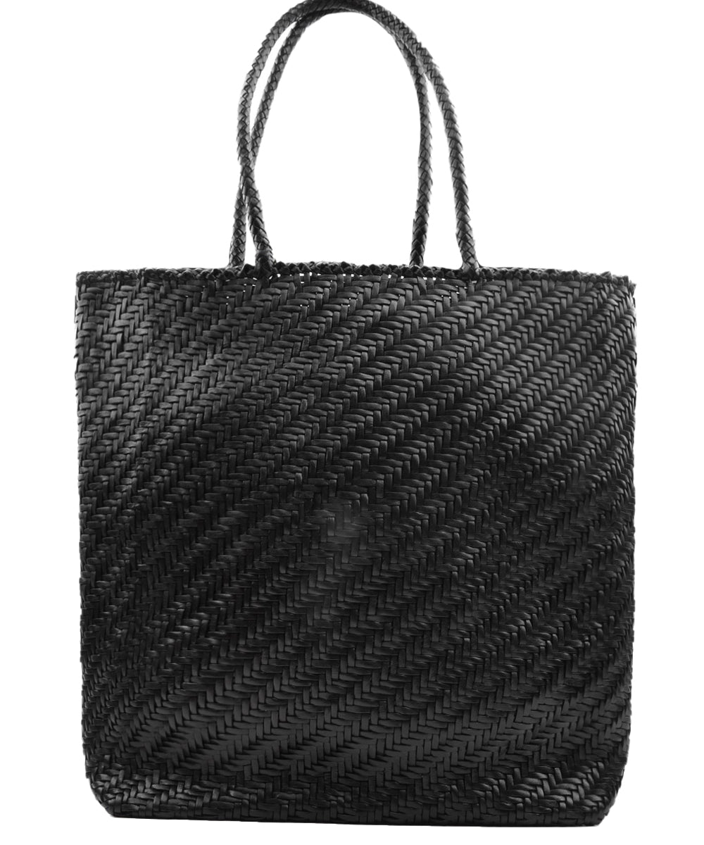 Borsa Big 4mm Drill Weave DRAGON DIFFUSION Donna - Nero