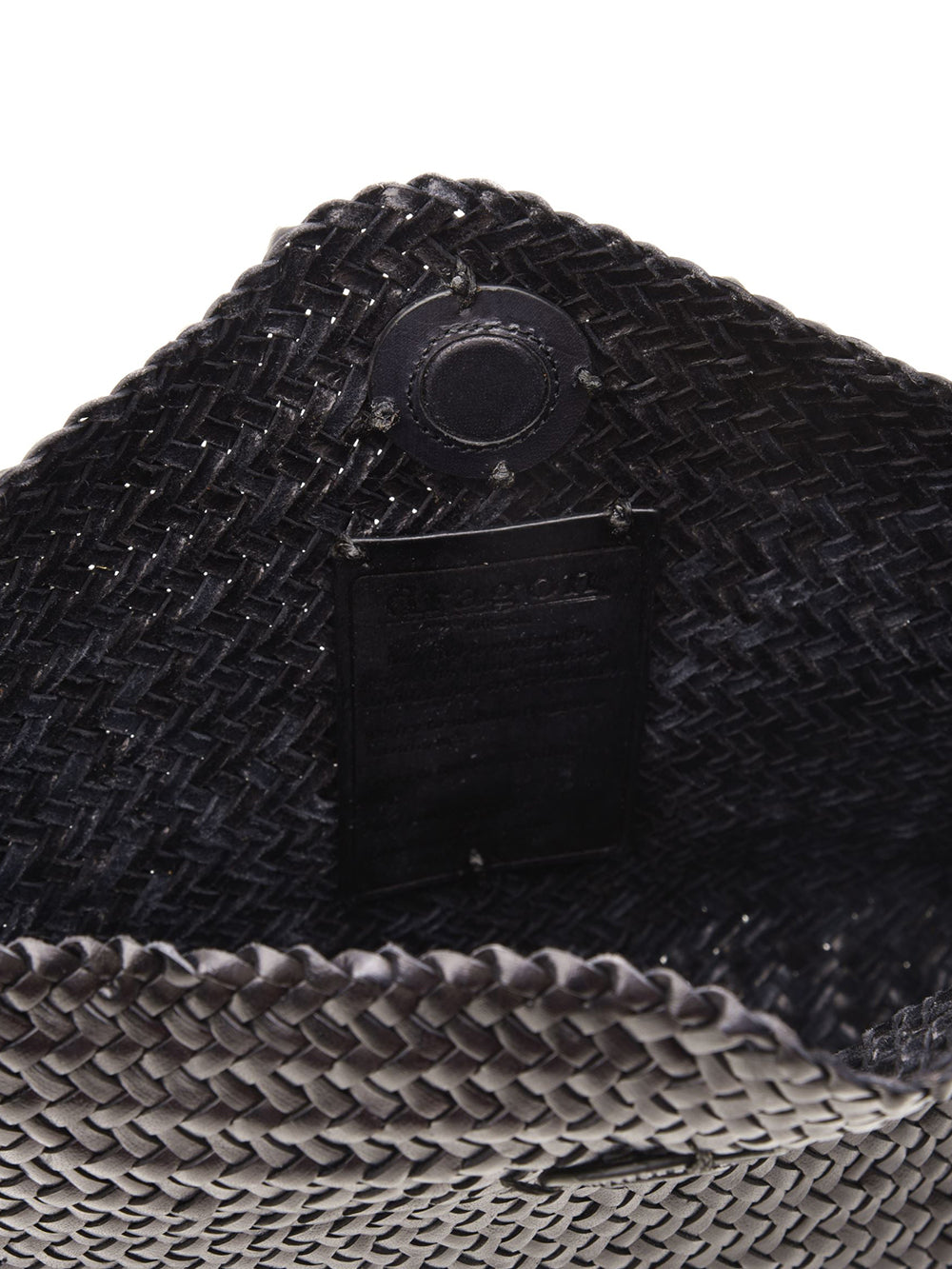 Borsa Corsina Diagonal Weave Flap DRAGON DIFFUSION Donna - Nero