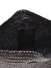 Borsa Corsina Diagonal Weave Flap DRAGON DIFFUSION Donna - Nero