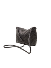 Borsa Corsina Diagonal Weave Flap DRAGON DIFFUSION Donna - Nero