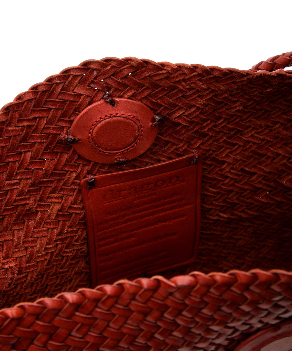 Borsa Corsina Diagonal Weave Flap DRAGON DIFFUSION Donna - Rosso